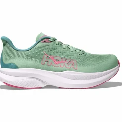 HOKA Laufen|Laufen<· Mach 6 jadeite - alpine blue