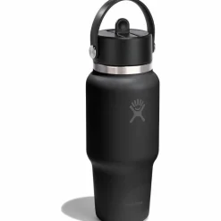 Hydro Flask Trinkzubehör|Trinkzubehör<· 24 OZ WIDE FLEX STRAW TRAVEL black