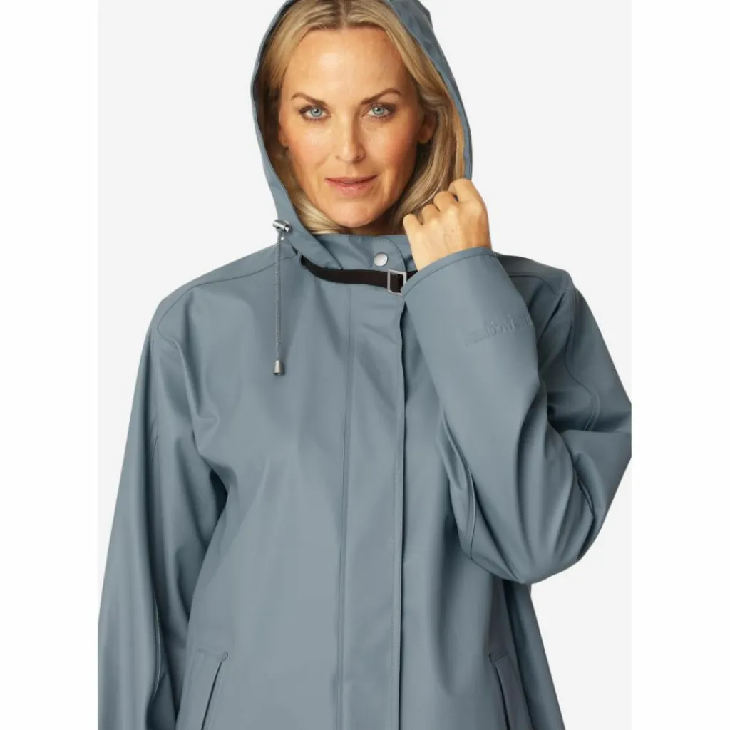 Ilse Jacobsen Regenjacken<· RAIN151 Grey Blue