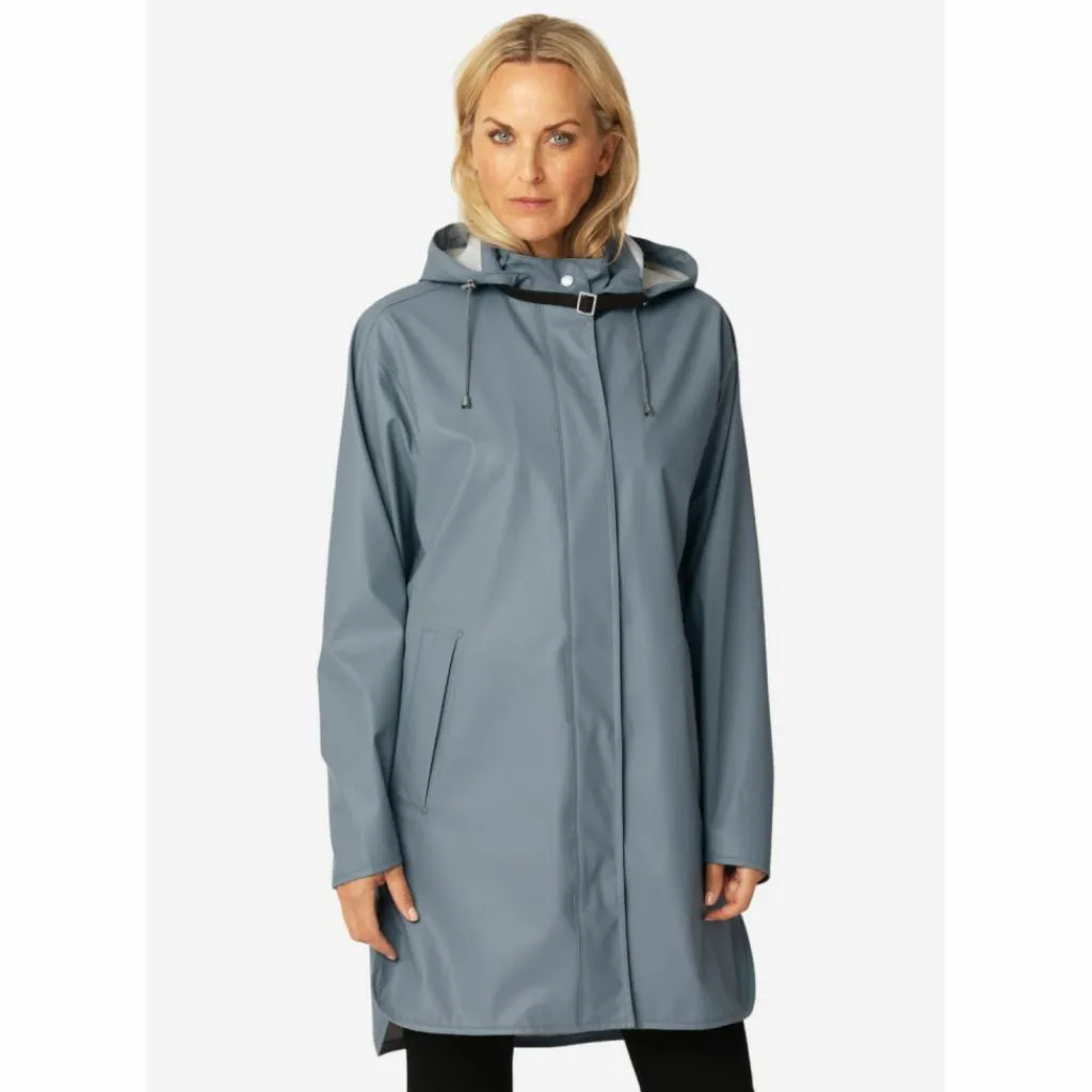 Ilse Jacobsen Regenjacken<· RAIN151 Grey Blue