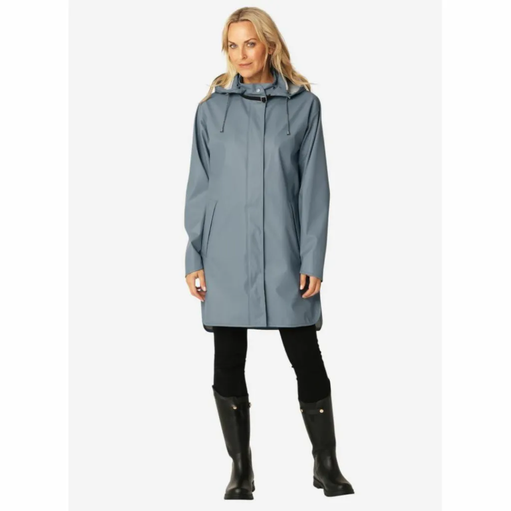 Ilse Jacobsen Regenjacken<· RAIN151 Grey Blue