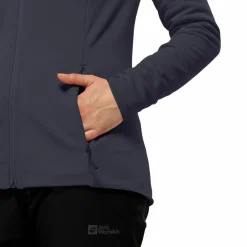 Jack Wolfskin Fleecejacken<· BAISELBERG HOODED FZ W graphite