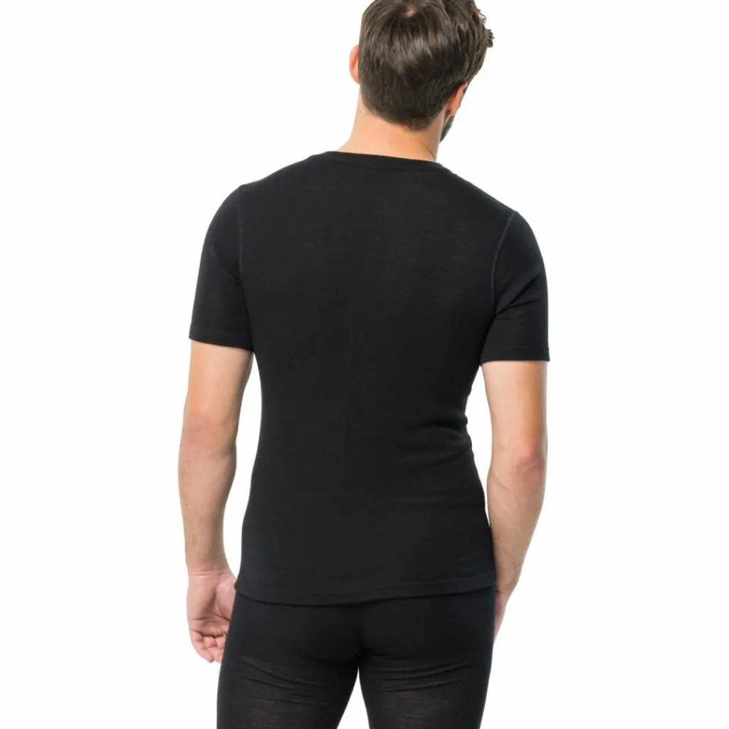 Jack Wolfskin Skitouren<· MERINO SHORTSLEEVE M black