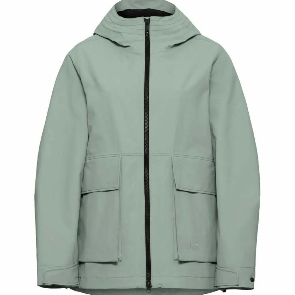 Jack Wolfskin Regenjacken|Übergangsjacken<· NABUR 2L JKT W green zinnia