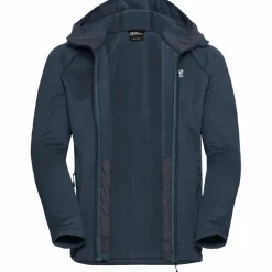 Jack Wolfskin Camping|Camping<· PEAK DISTRICT HOODED FZ M midnight sky