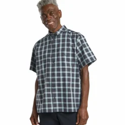 Jack Wolfskin Camping|Camping<· PLANALTO SHIRT M CHECK dark navy