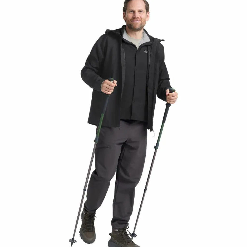 Jack Wolfskin Regenjacken|Übergangsjacken<· PRELIGHT 3IN1 JKT M black