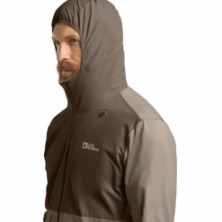Jack Wolfskin Fleecejacken<· PRELIGHT TRAIL HOODY M cold coffee