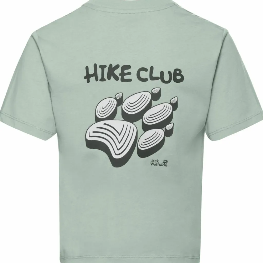 Jack Wolfskin Shirts<· PRINT T K HIKE green zinnia
