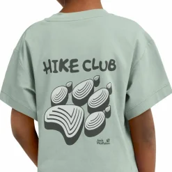 Jack Wolfskin Shirts<· PRINT T K HIKE green zinnia