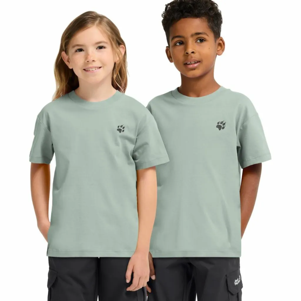 Jack Wolfskin Shirts<· PRINT T K HIKE green zinnia