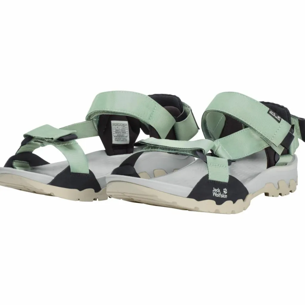 Jack Wolfskin Wanderschuhe<· RIDGE SANDAL W green zinnia