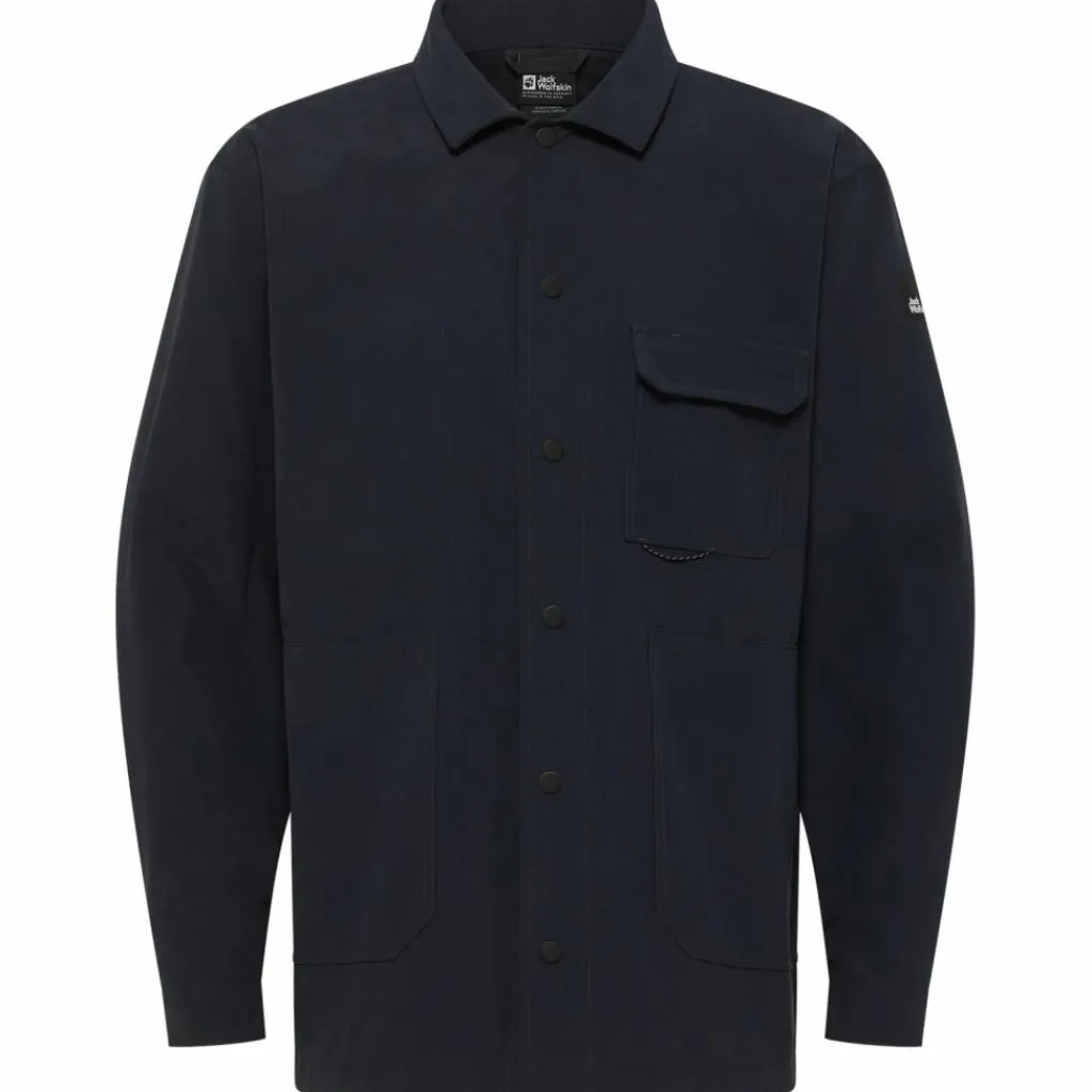 Jack Wolfskin Camping|Camping<· TERRACADE OVERSHIRT M dark navy