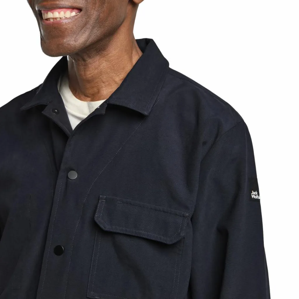 Jack Wolfskin Camping|Camping<· TERRACADE OVERSHIRT M dark navy