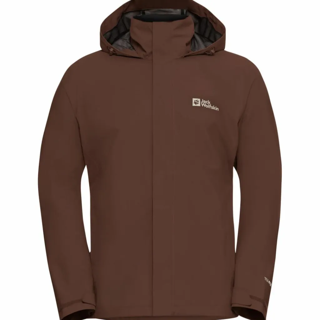 Jack Wolfskin Regenjacken|Übergangsjacken<· TRAILTIME 2L JKT M hot choc