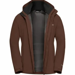 Jack Wolfskin Regenjacken|Übergangsjacken<· TRAILTIME 2L JKT M hot choc