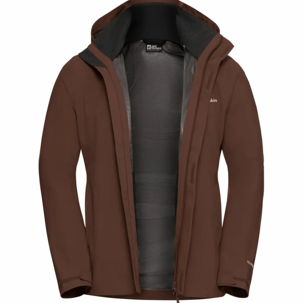 Jack Wolfskin Regenjacken|Übergangsjacken<· TRAILTIME 2L JKT M hot choc