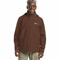 Jack Wolfskin Regenjacken|Übergangsjacken<· TRAILTIME 2L JKT M hot choc