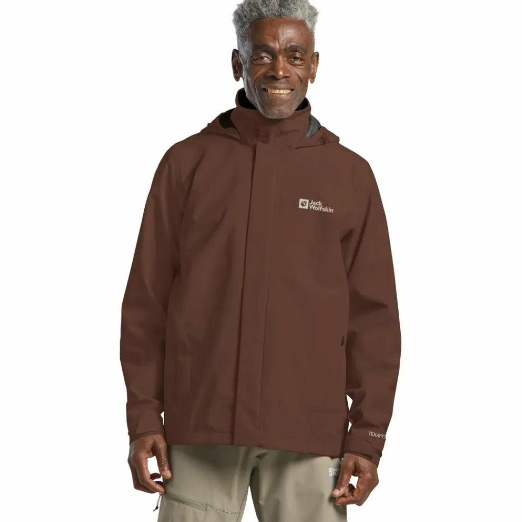 Jack Wolfskin Regenjacken|Übergangsjacken<· TRAILTIME 2L JKT M hot choc