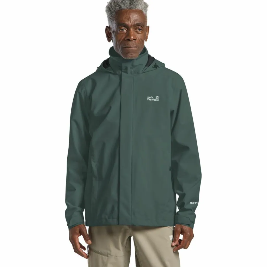 Jack Wolfskin Regenjacken<· TRAILTIME 2L JKT M sago palm