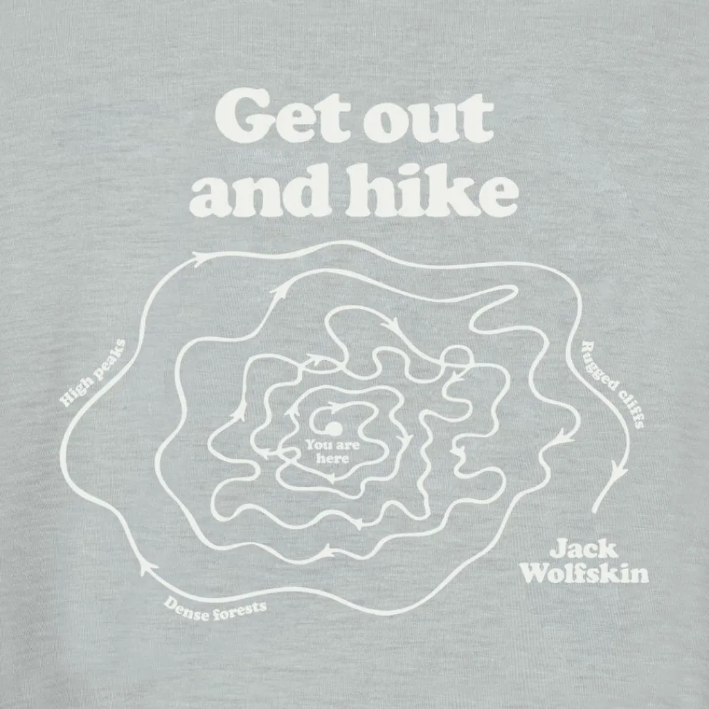 Jack Wolfskin Camping|Camping<· VONNAN GRAPHIC T M OUTDOOR cool grey