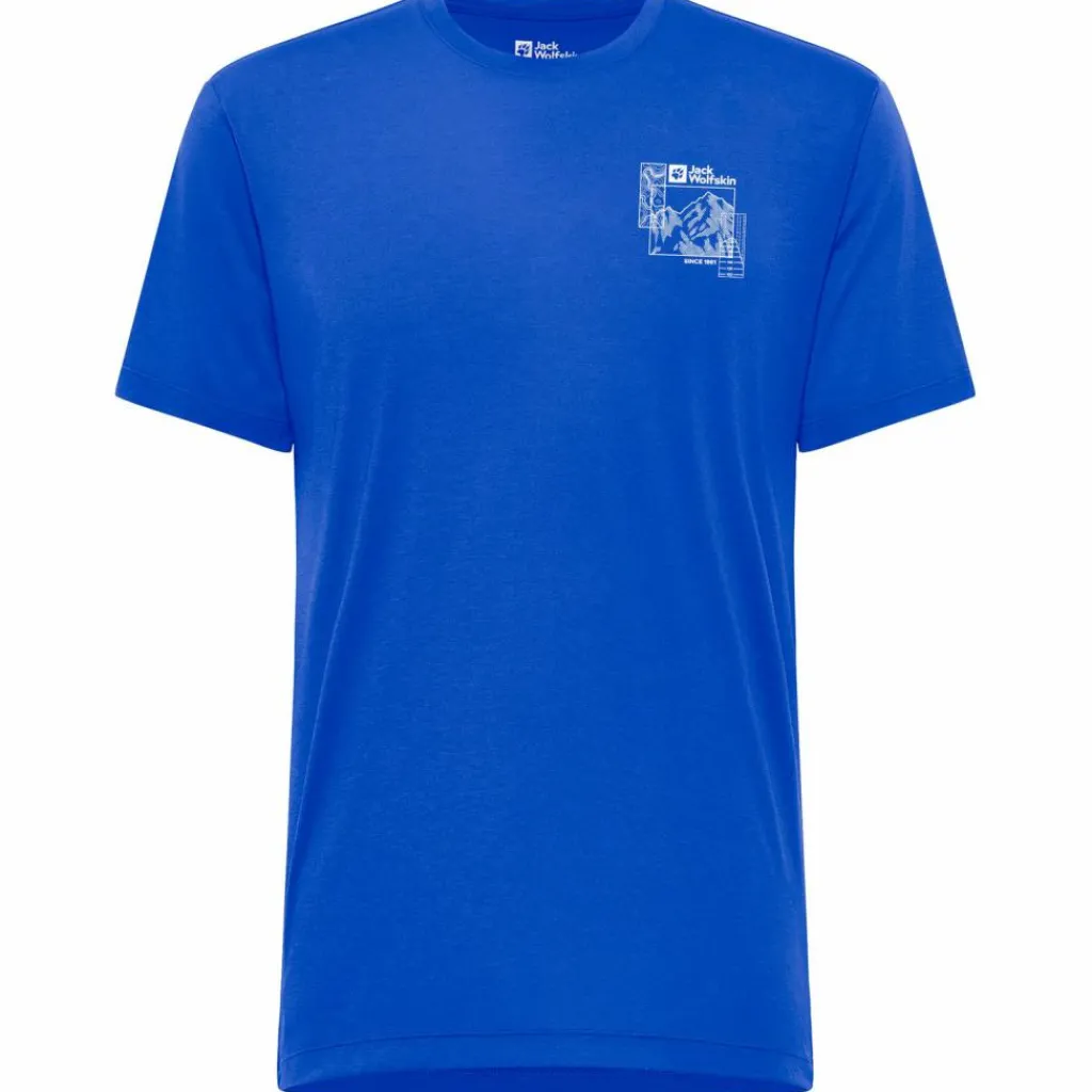 Jack Wolfskin Camping|Camping<· VONNAN GRAPHIC T M EXPLORE vibrant blue