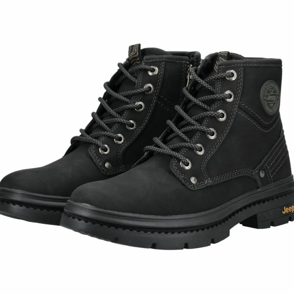 JEEP Boots & Stiefel|Winterschuhe<· Stiefelette Schwarz