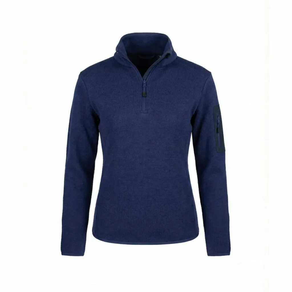 New · 1/4 Zip Strickfleecepullover Helmi Damen Fleecejacken