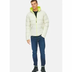 Jeff Green Winterjacken<· Leif Silver Birch/Lime Punch
