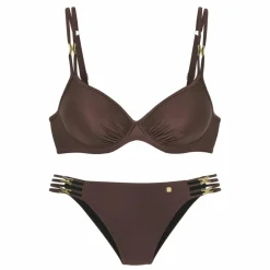 JETTE Schwimmen|Schwimmen<· Bügel-Bikini coffee