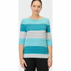 JOY sportswear Training|Shirts<· LUANA light topaz stripes