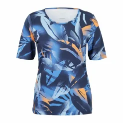 JOY sportswear Yoga|Yoga<· VERENA blue leaf print