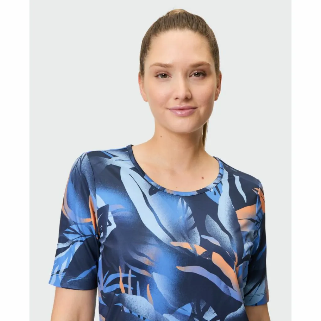 JOY sportswear Yoga|Yoga<· VERENA blue leaf print