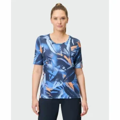JOY sportswear Yoga|Yoga<· VERENA blue leaf print