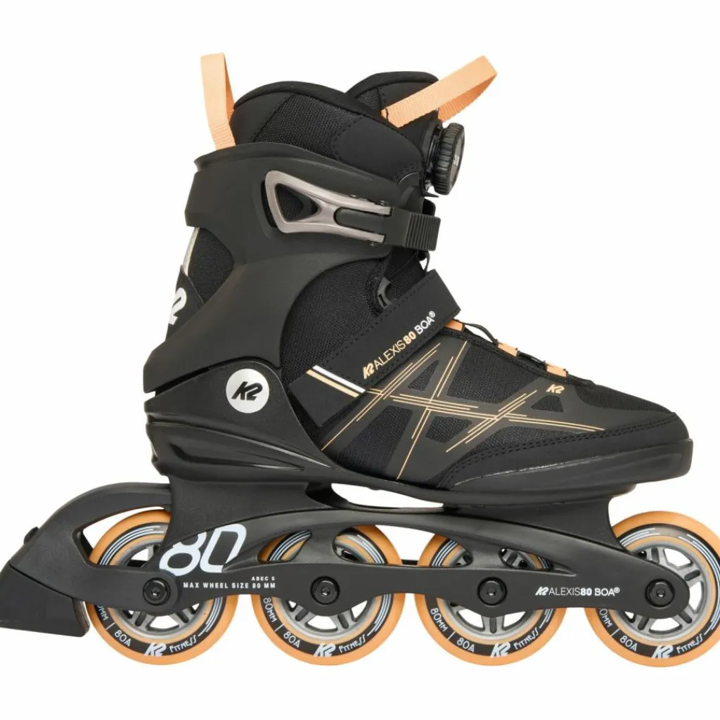 K2 Inlineskating<· ALEXIS 80 blackpeach