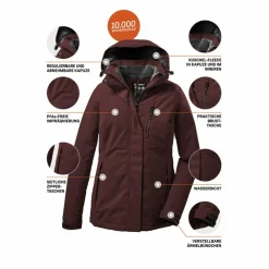 KILLTEC Regenjacken<· KOW 140 Rot4518
