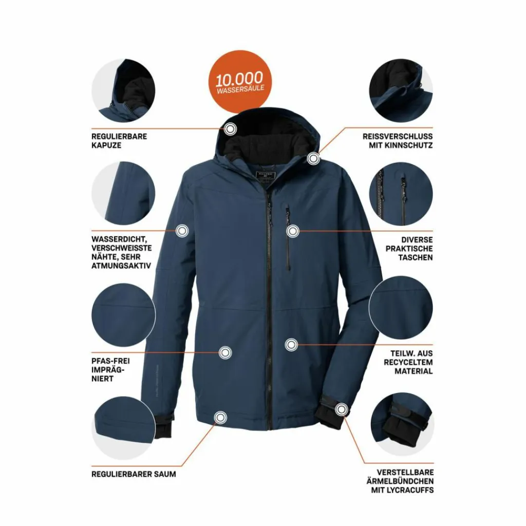 KILLTEC Regenjacken<· KOW 81 MN JCKT Blau3042