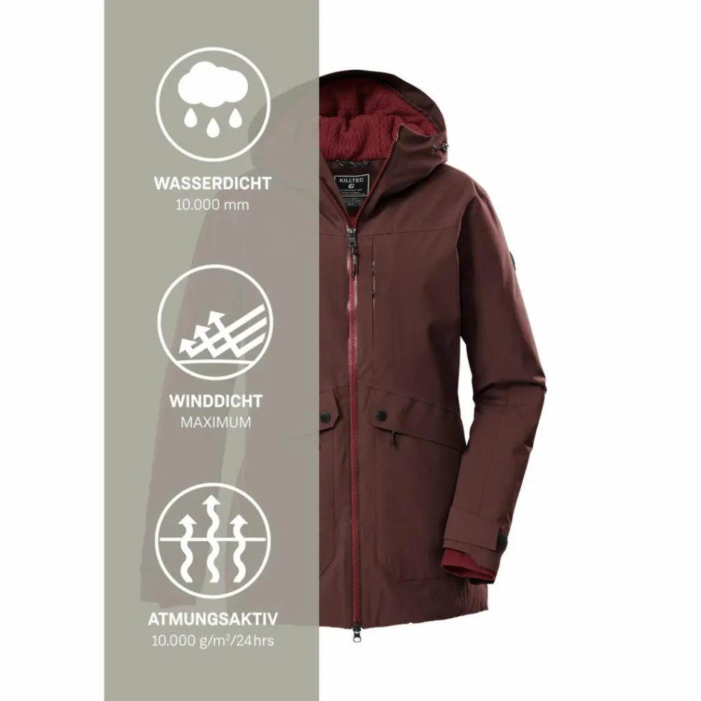 KILLTEC Mäntel<· KOW 16 WMN PRK Rot4518