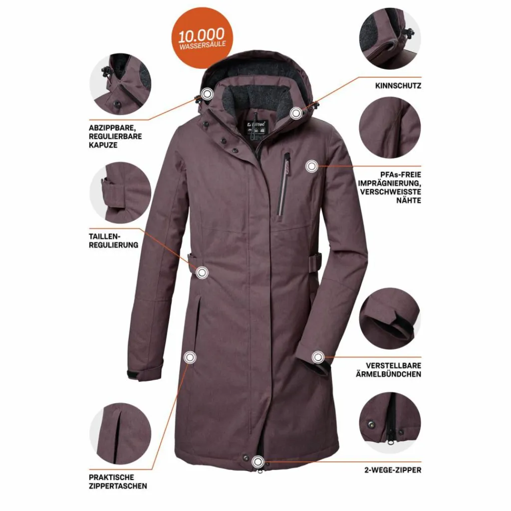 KILLTEC Mäntel<· KOW 303 WMN PRK Violett3918