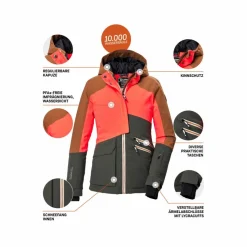 KILLTEC Ski<· KSW 405 GRLSJCKT Grün201