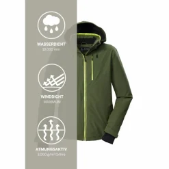 KILLTEC Ski<· KSW 24 MN SKI JCKT Grün2021