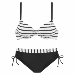 Lascana Schwimmen|Schwimmen<· Bügel-Bikini schwarz-wei&szlig;