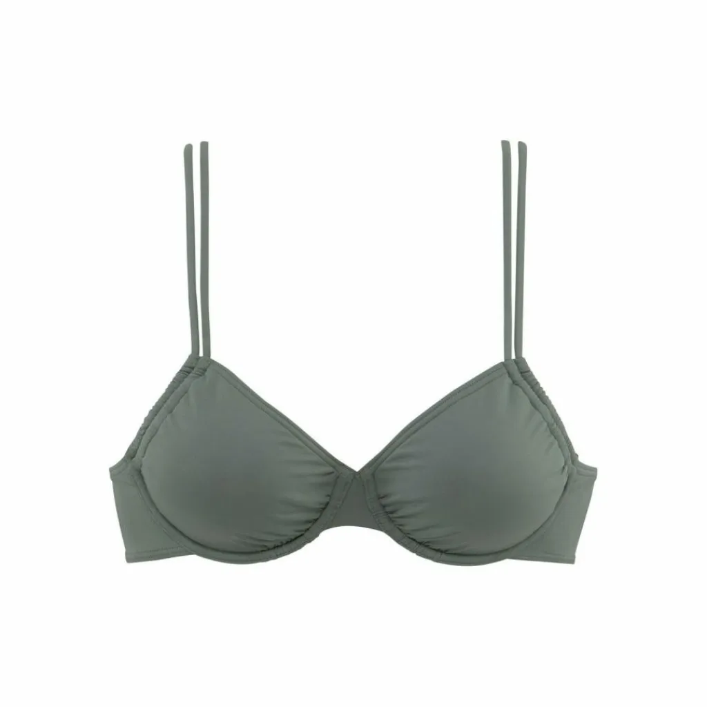 Lascana Schwimmen|Schwimmen<· Bügel-Bikini-Top oliv