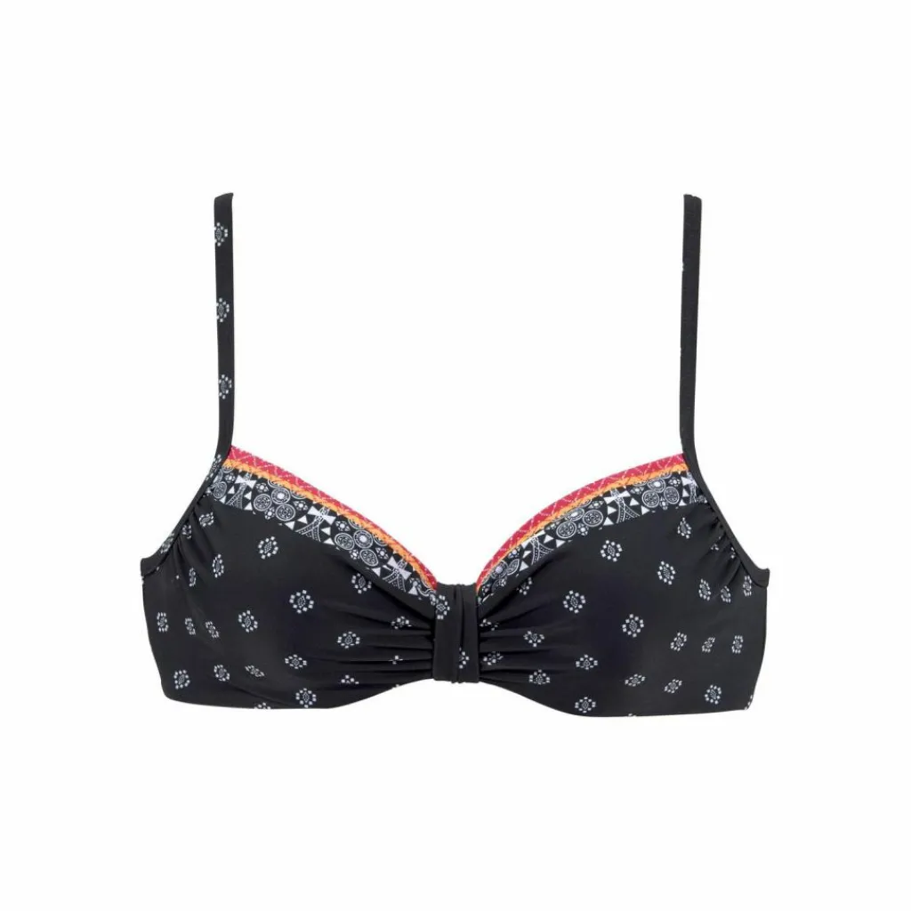 Lascana Schwimmen<· Bügel-Bikini-Top schwarz-bedruckt