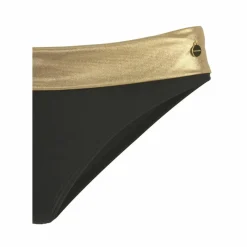 Lascana Schwimmen<· Bikini-Hose schwarz-goldfarben