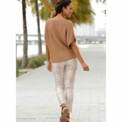Lascana Pullover & Sweats<· Kurzarmpullover camelfarben