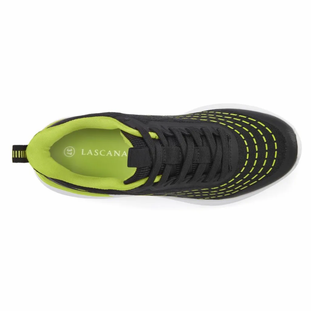 Lascana Sneaker<· Sneaker schwarz - lime