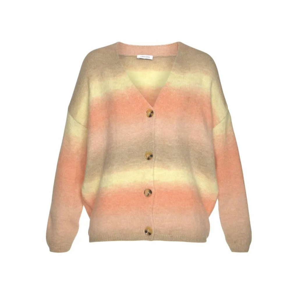 Lascana Pullover & Sweats<· Strickjacke apricot - gelb - braun