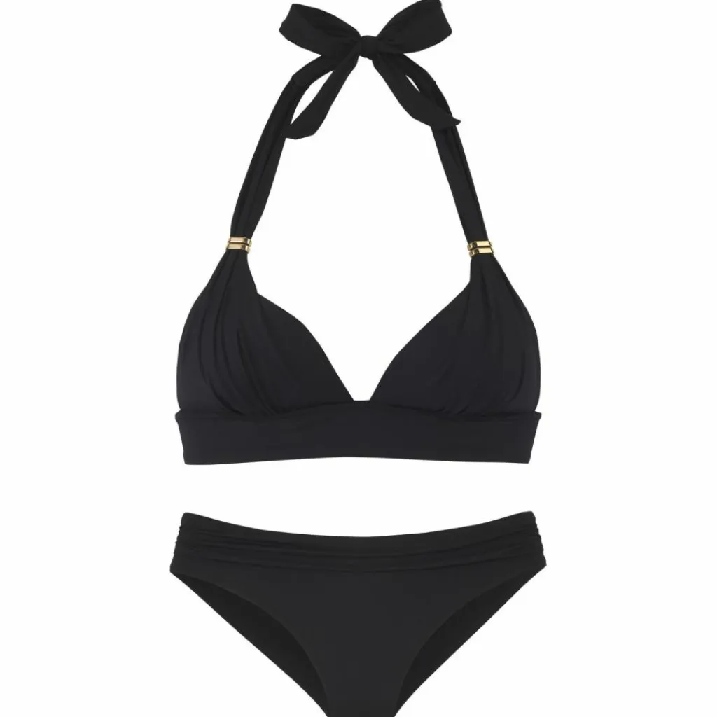Lascana Schwimmen|Schwimmen<· Triangel-Bikini schwarz
