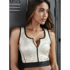 LASCANA Active Yoga|Yoga<· Crop-Top gold - weiß